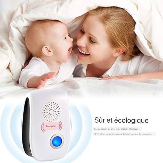 Pest Reject – Répulsif Ultrasonique Anti-Nuisibles : 2 achetés = 1 offert